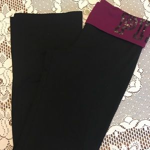 Victoria Secret Pink Sequined Yoga Pants